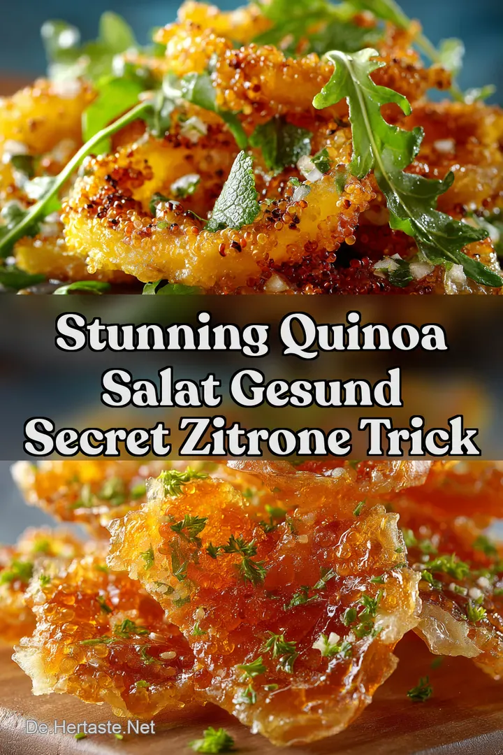 Stunning Quinoa Salat Gesund Secret Zitrone Trick