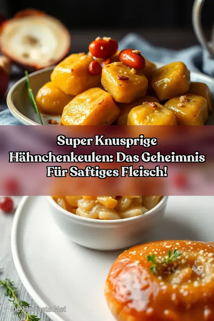 Super Knusprige H&auml;hnchenkeulen: Das Geheimnis f&uuml;r Saftiges Fleisch!