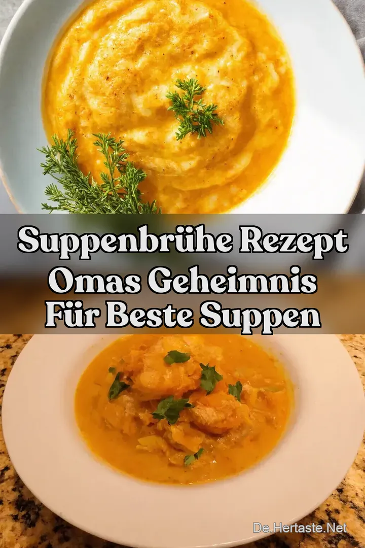 Suppenbr&uuml;he Rezept Omas Geheimnis f&uuml;r Beste Suppen