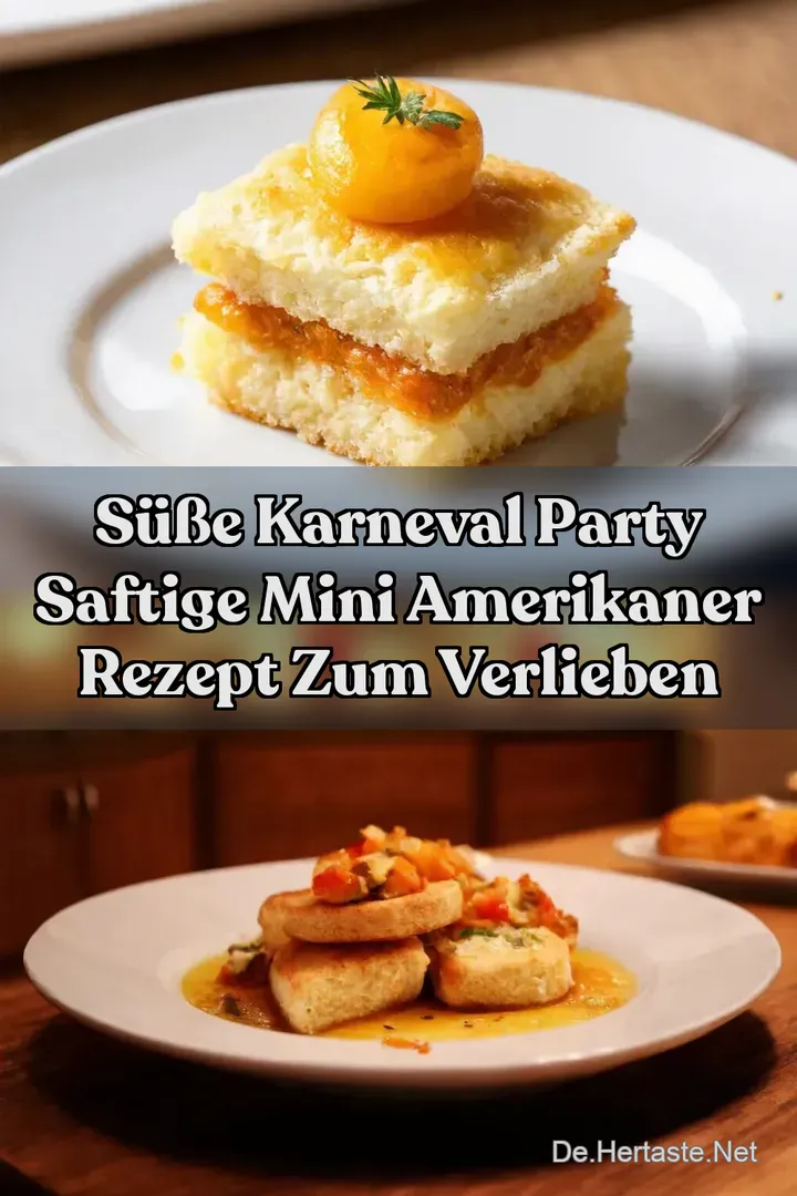 S&uuml;&szlig;e Karneval Party Saftige MINI AMERIKANER Rezept zum Verlieben