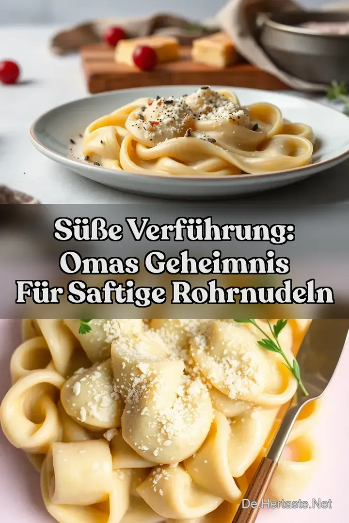 S&uuml;&szlig;e Verf&uuml;hrung: Omas Geheimnis f&uuml;r Saftige Rohrnudeln