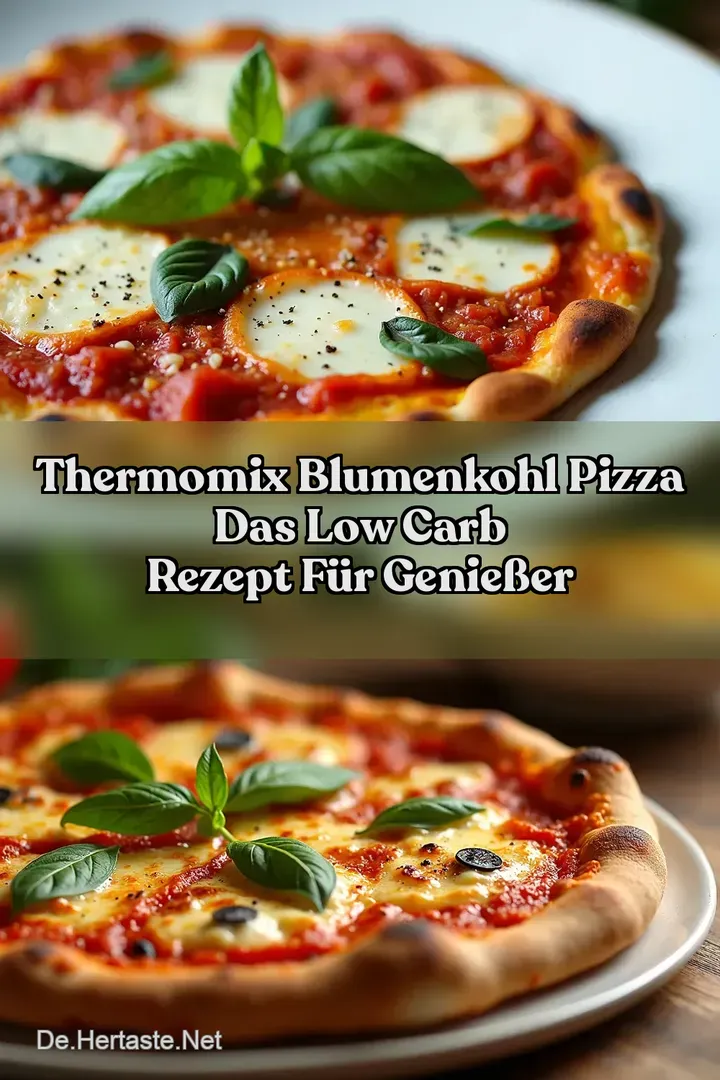 Thermomix Blumenkohl Pizza Das Low Carb Rezept f&uuml;r Genie&szlig;er