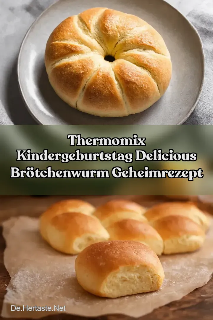 Thermomix Kindergeburtstag Delicious Br&ouml;tchenwurm Geheimrezept