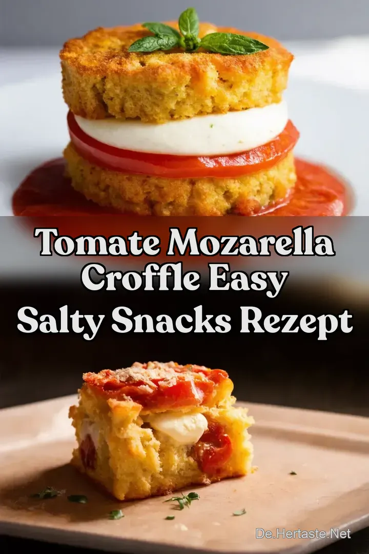 Tomate Mozarella Croffle Easy Salty Snacks Rezept