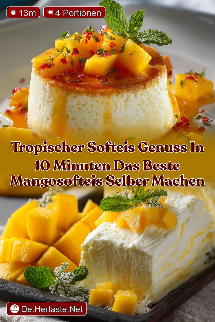 Tropischer Softeis Genuss in 10 Minuten Das beste MangoSofteis selber machen