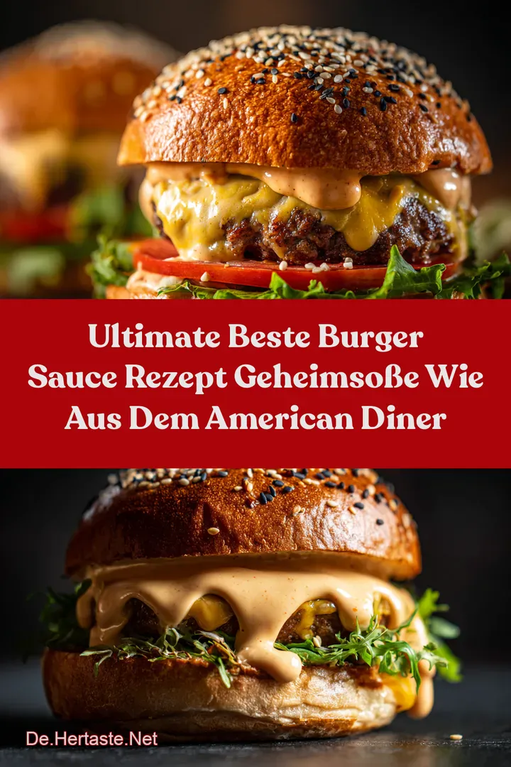 Ultimate Beste Burger Sauce Rezept Geheimso&szlig;e wie aus dem American Diner