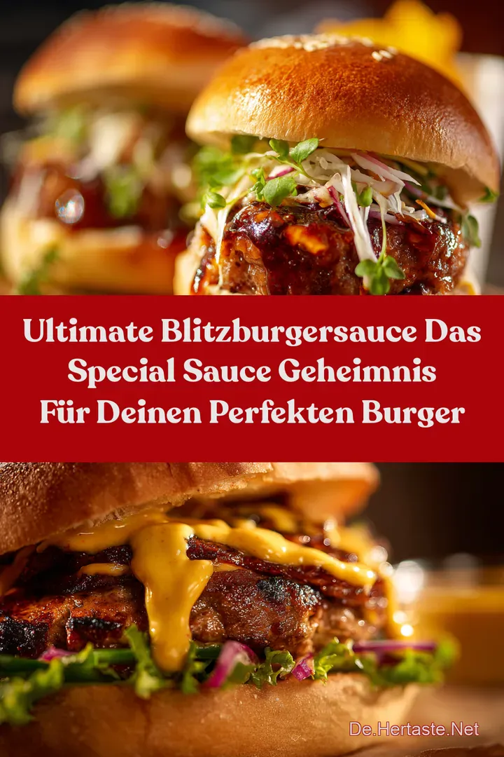 Ultimate BlitzBurgersauce Das Special Sauce Geheimnis f&uuml;r deinen perfekten Burger