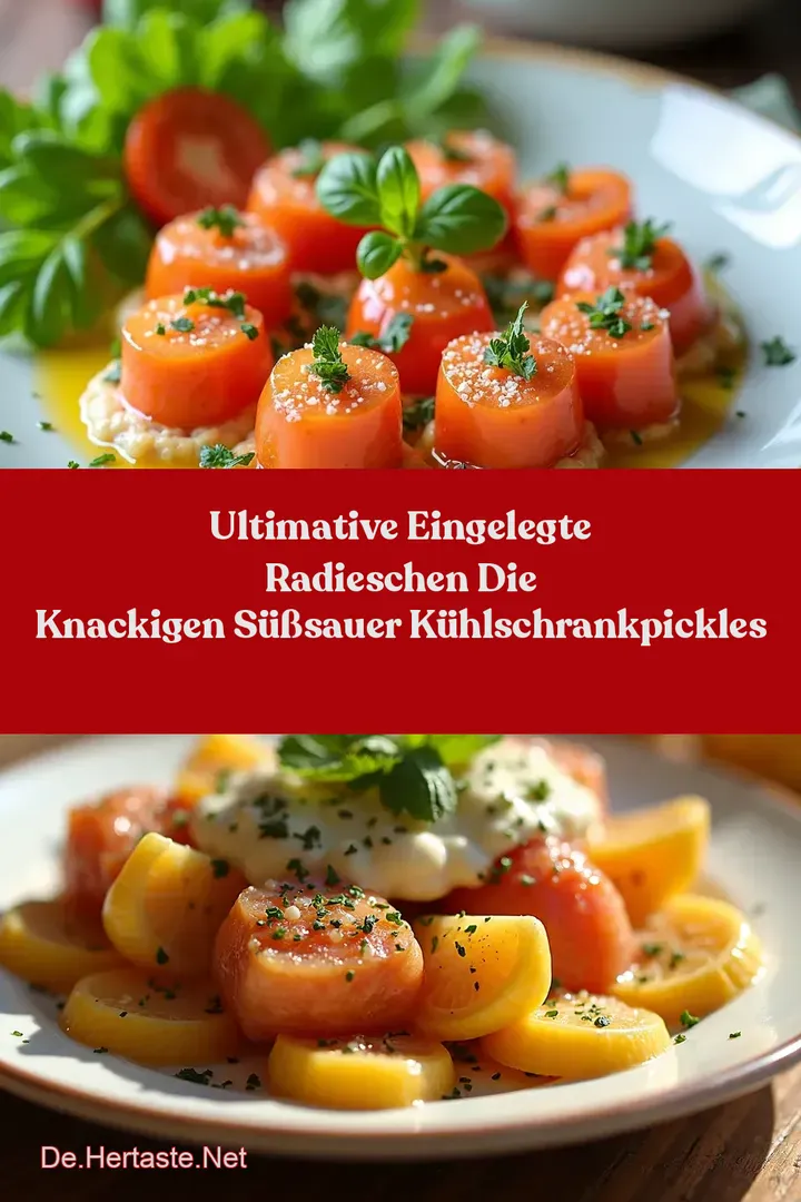Ultimative Eingelegte Radieschen Die Knackigen S&uuml;&szlig;Sauer K&uuml;hlschrankPickles