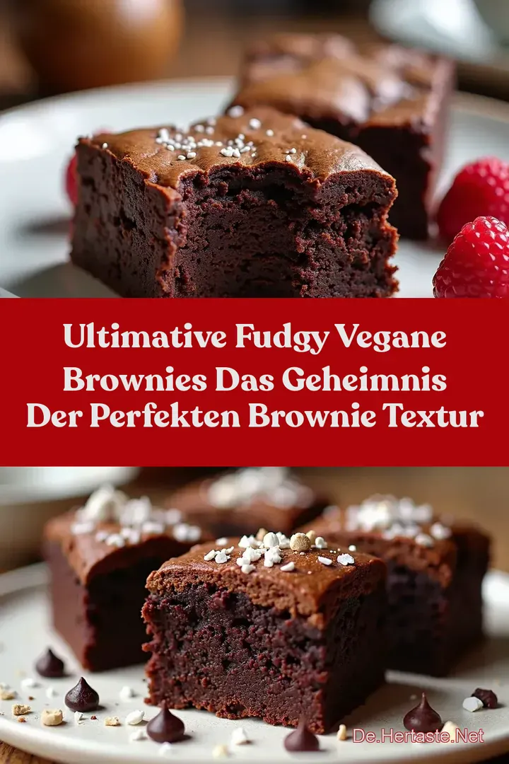 Ultimative Fudgy Vegane Brownies Das Geheimnis der Perfekten Brownie Textur