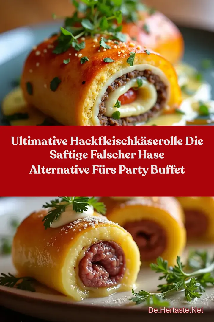 Ultimative HackfleischK&auml;seRolle Die Saftige Falscher Hase Alternative f&uuml;rs Party Buffet