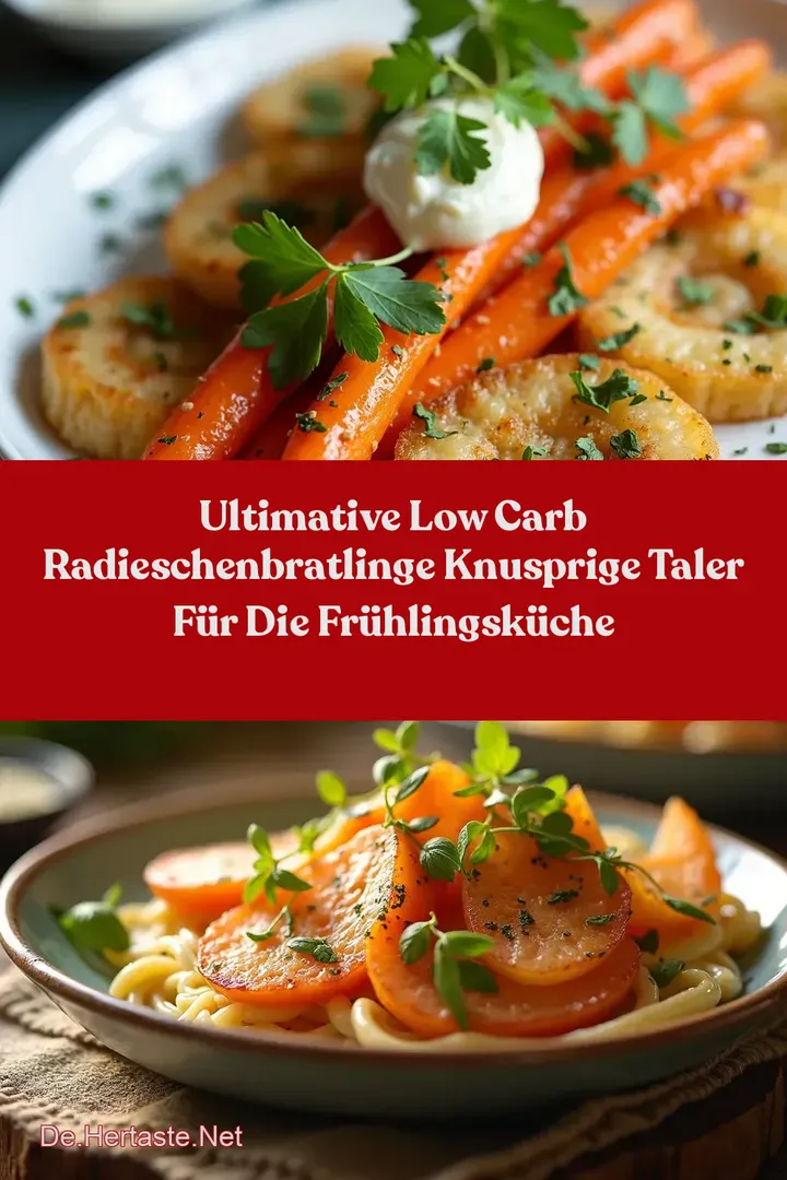Ultimative Low Carb Radieschenbratlinge Knusprige Taler f&uuml;r die Fr&uuml;hlingsk&uuml;che