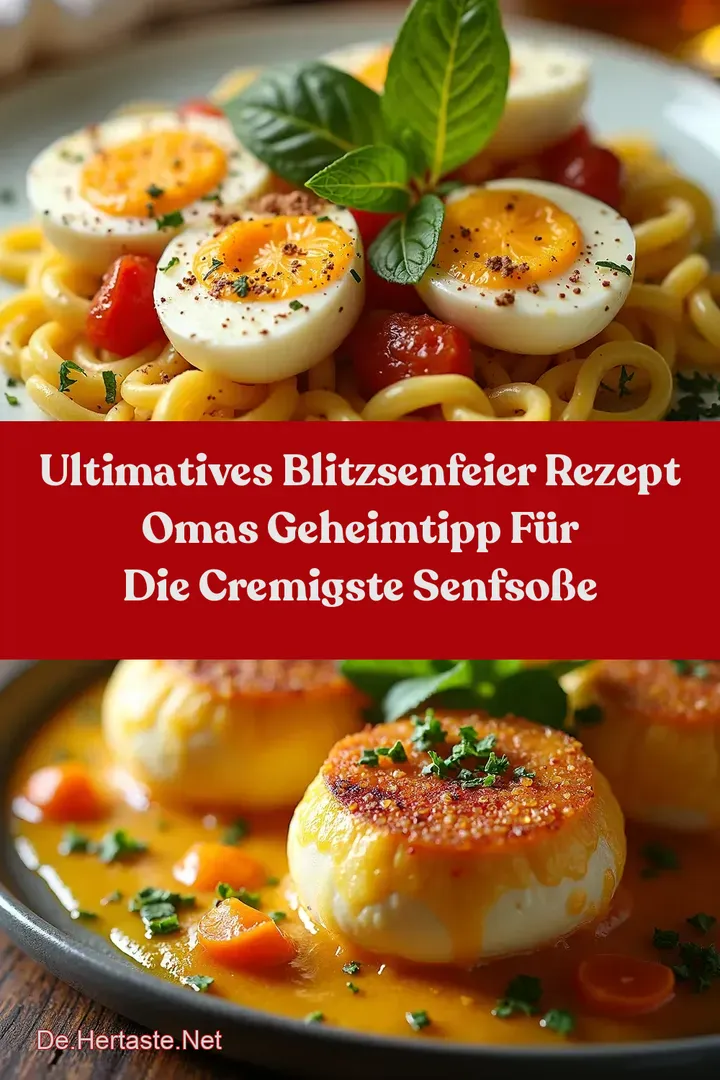 Ultimatives BlitzSenfeier Rezept Omas Geheimtipp f&uuml;r die Cremigste Senfso&szlig;e