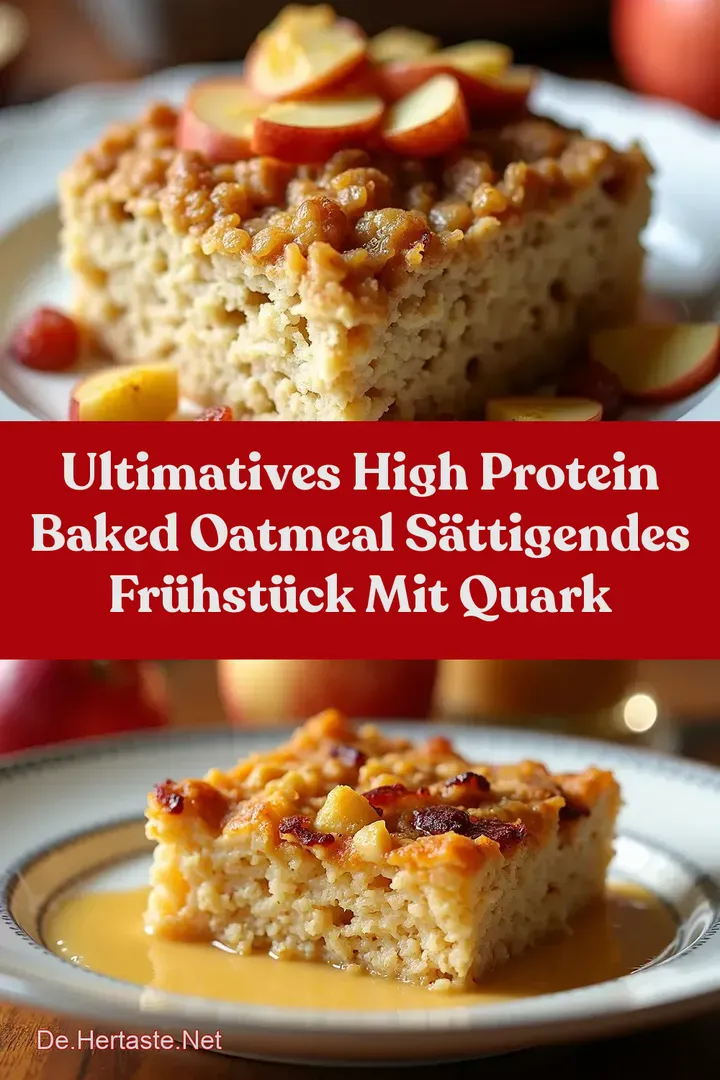 Ultimatives High Protein Baked Oatmeal S&auml;ttigendes Fr&uuml;hst&uuml;ck mit Quark