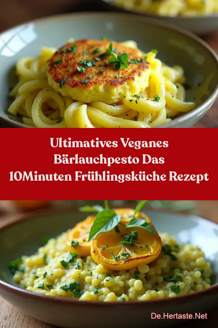 Ultimatives Veganes B&auml;rlauchpesto Das 10Minuten Fr&uuml;hlingsk&uuml;che Rezept
