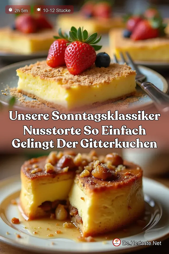 Unsere SonntagsKlassiker Nusstorte So einfach gelingt der GitterKuchen