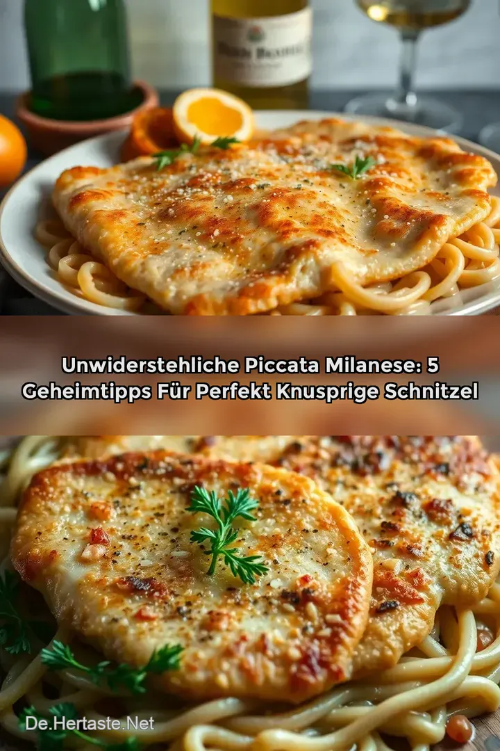 Unwiderstehliche Piccata Milanese: 5 Geheimtipps f&uuml;r perfekt knusprige Schnitzel