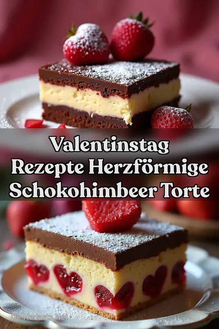 Valentinstag Rezepte Herzf&ouml;rmige SchokoHimbeer Torte