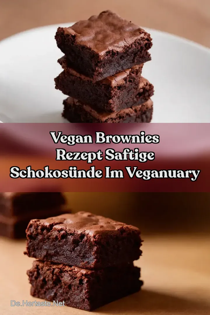 Vegan Brownies Rezept Saftige SchokoS&uuml;nde im Veganuary