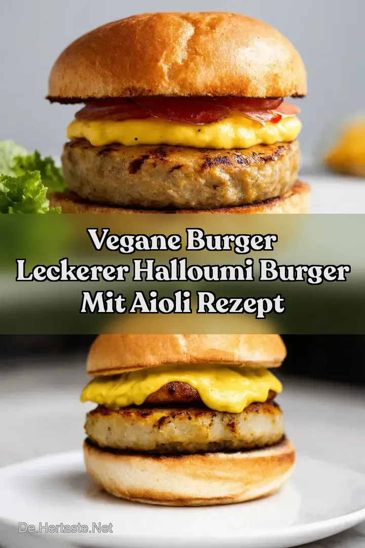 Vegane Burger Leckerer Halloumi Burger mit Aioli Rezept