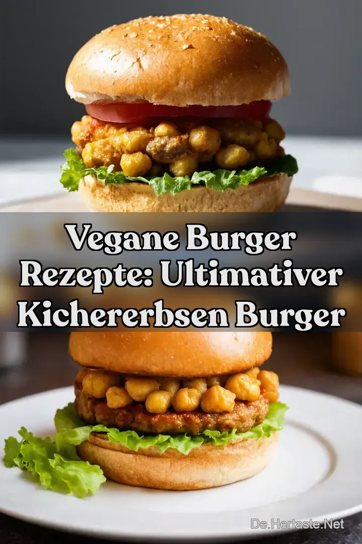 Vegane Burger Rezepte: Ultimativer Kichererbsen Burger