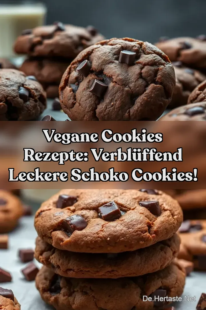 Vegane Cookies Rezepte: Verbl&uuml;ffend leckere Schoko Cookies!