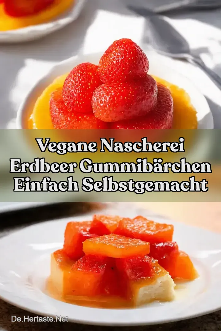 Vegane Nascherei Erdbeer Gummib&auml;rchen einfach selbstgemacht