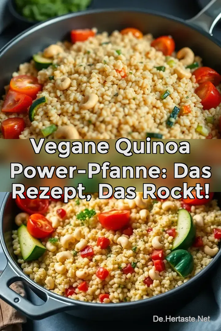 Vegane Quinoa Power-Pfanne: Das Rezept das rockt!