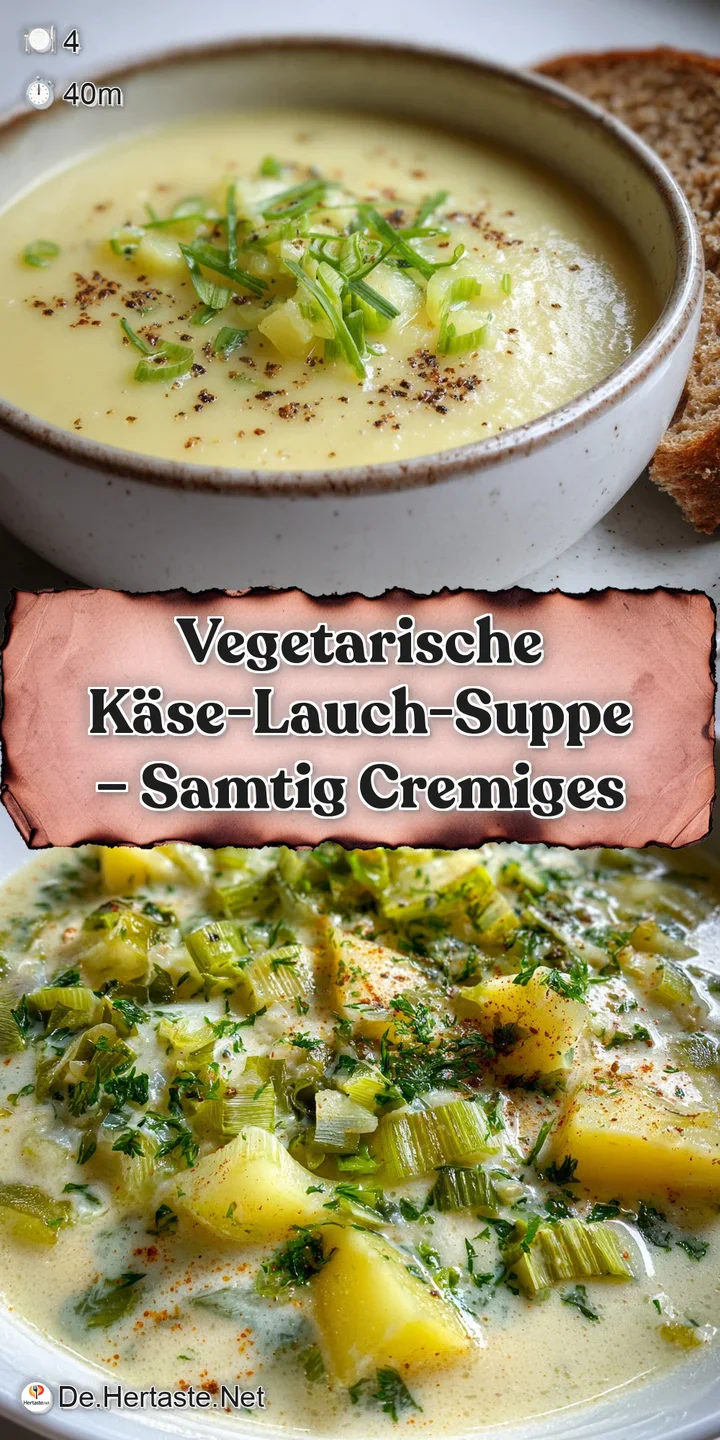 Close-up of creamy cheese and leek soup. Bubbles on the surface add texture. Steam gently swirls upward, inviting warmth.