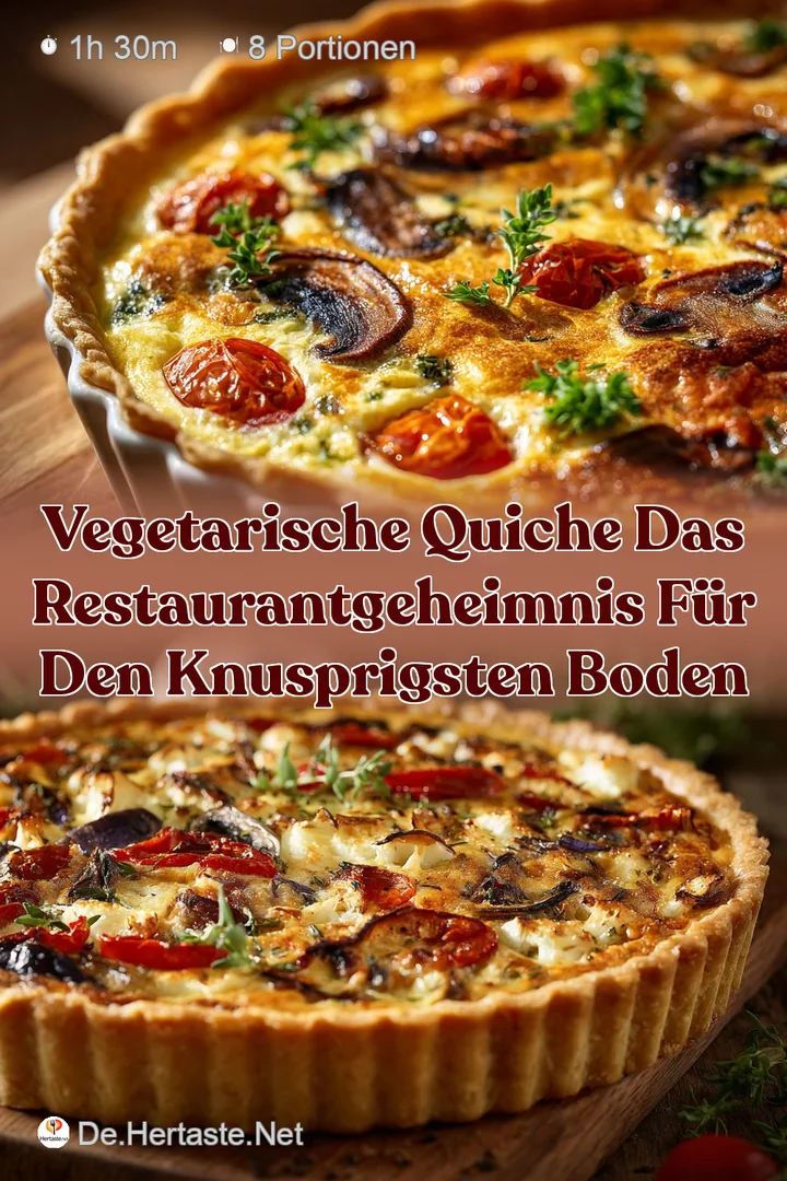 Vegetarische Quiche Das RestaurantGeheimnis f&uuml;r den knusprigsten Boden