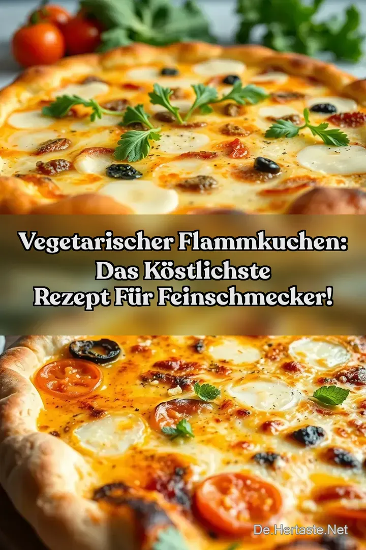 Vegetarischer Flammkuchen: Das k&ouml;stlichste Rezept f&uuml;r Feinschmecker!