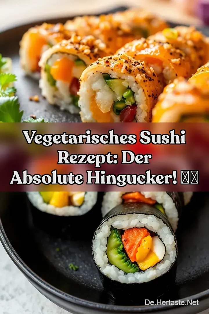 Vegetarisches Sushi Rezept: Der absolute Hingucker! 🌱🍱