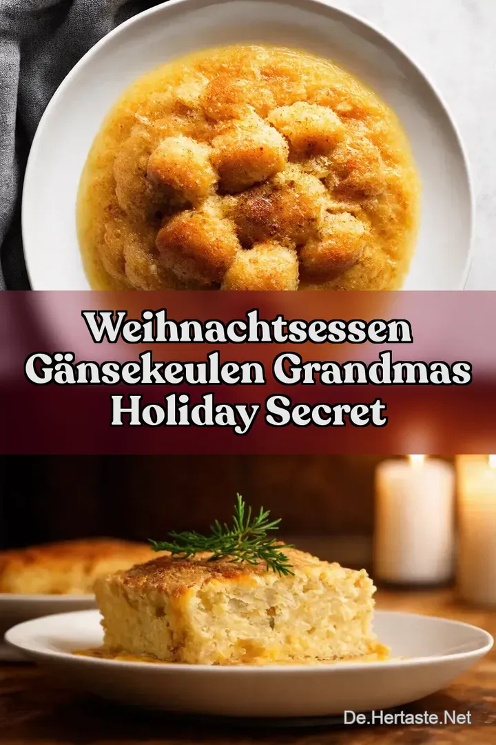 Weihnachtsessen G&auml;nsekeulen Grandmas Holiday Secret