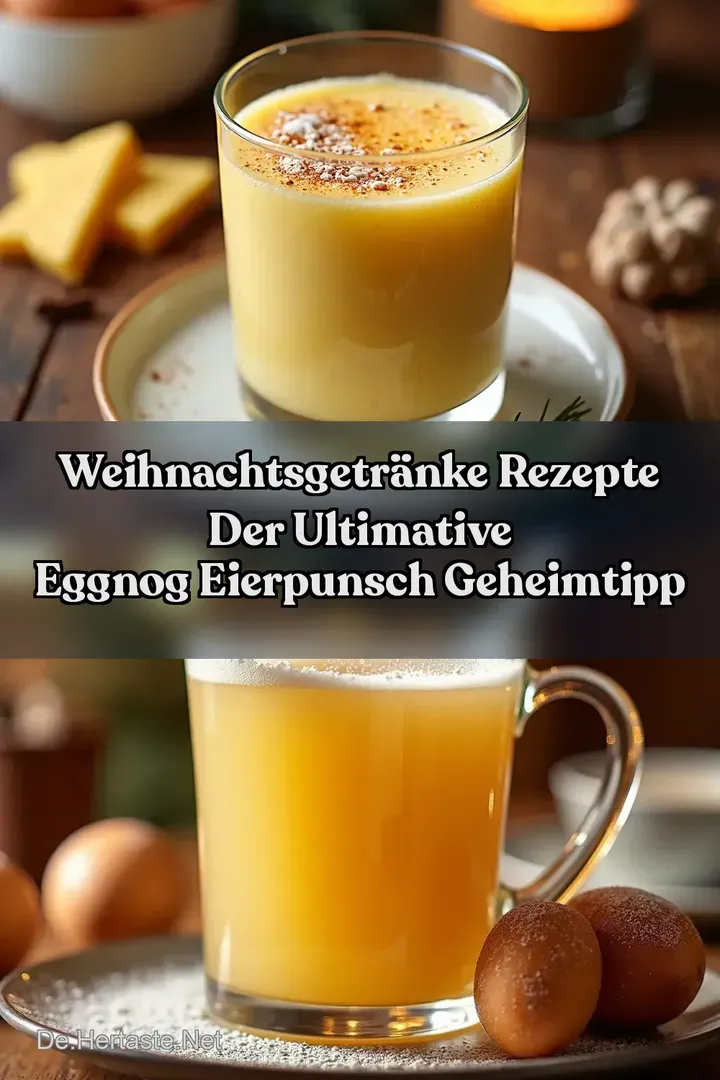 Weihnachtsgetr&auml;nke Rezepte Der ultimative Eggnog Eierpunsch Geheimtipp