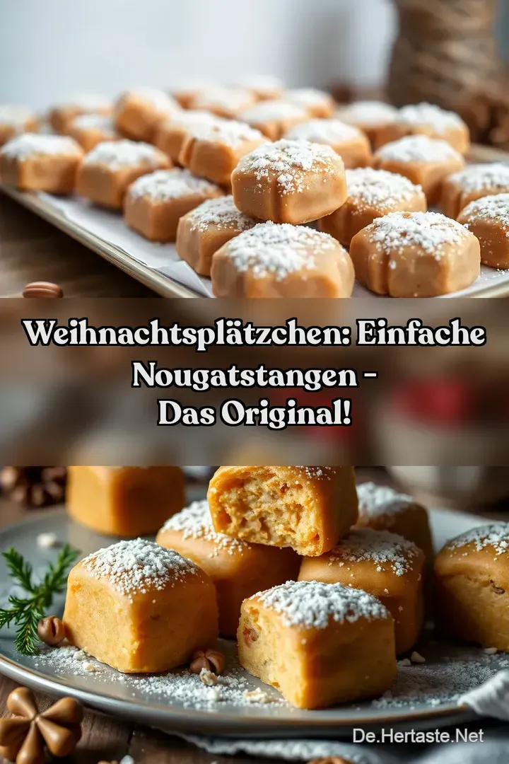 Weihnachtspl&auml;tzchen: Einfache Nougatstangen - Das Original!