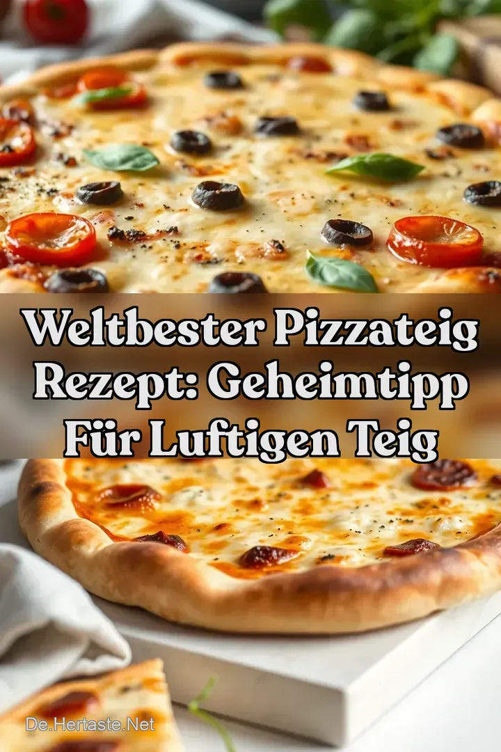Weltbester Pizzateig Rezept: Geheimtipp f&uuml;r Luftigen Teig