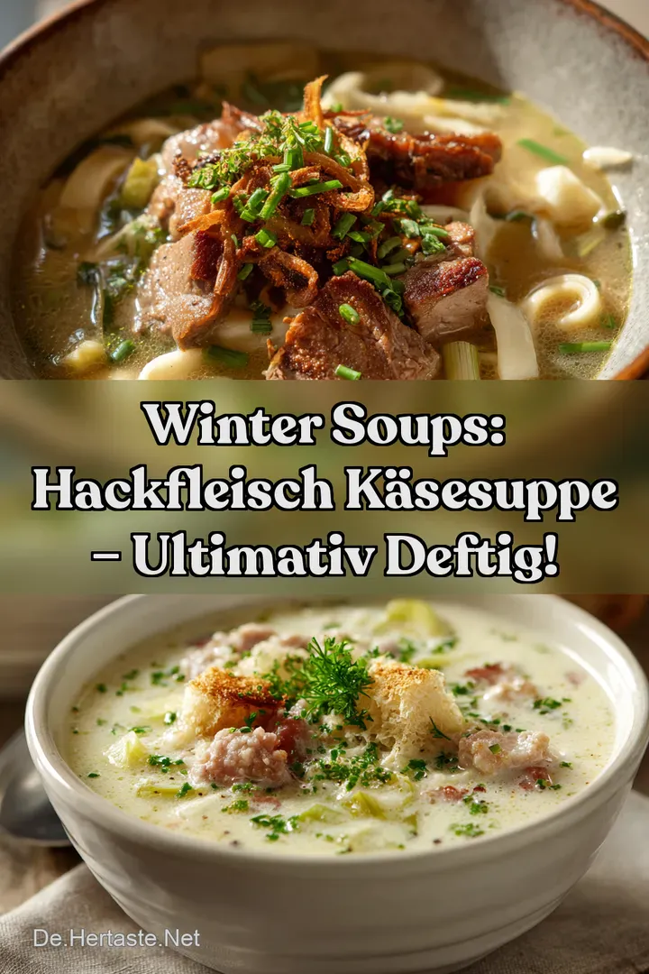Winter Soups: Hackfleisch K&auml;sesuppe &ndash; Ultimativ Deftig!