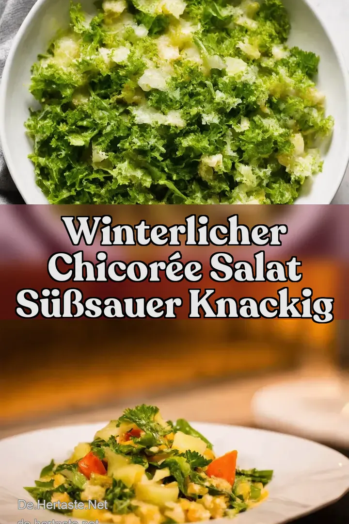 Winterlicher Chicor&eacute;e Salat S&uuml;&szlig;Sauer Knackig