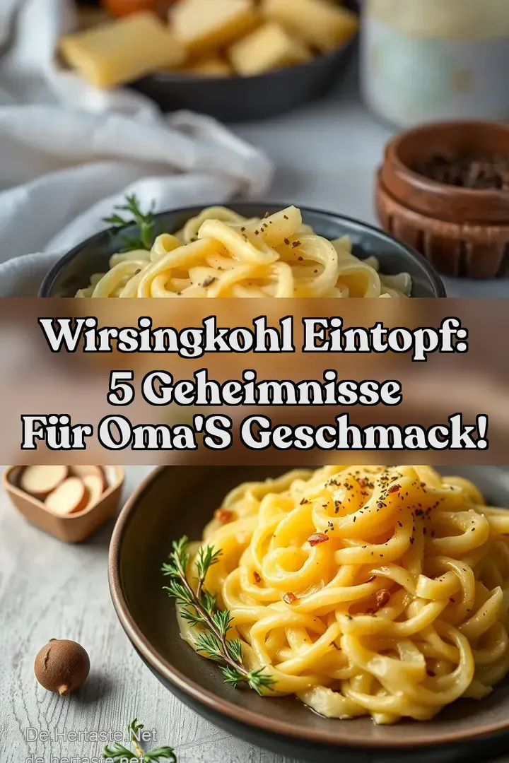 Wirsingkohl Eintopf: 5 Geheimnisse F&uuml;r Oma s Geschmack!