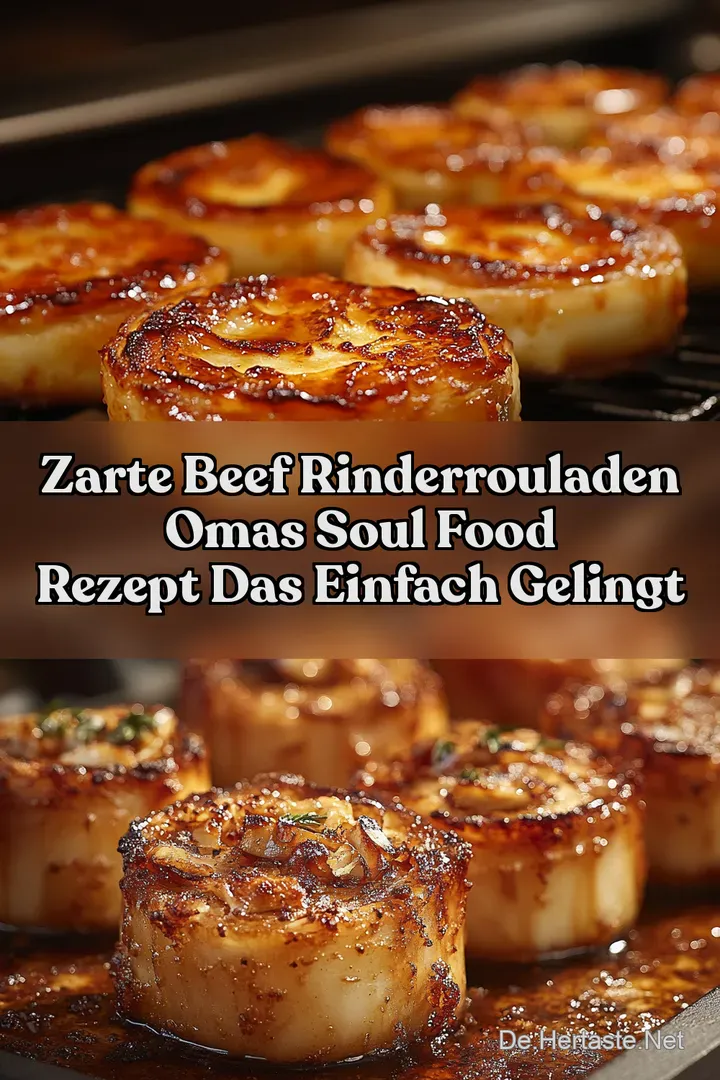 Zarte Beef Rinderrouladen Omas Soul Food Rezept das einfach gelingt