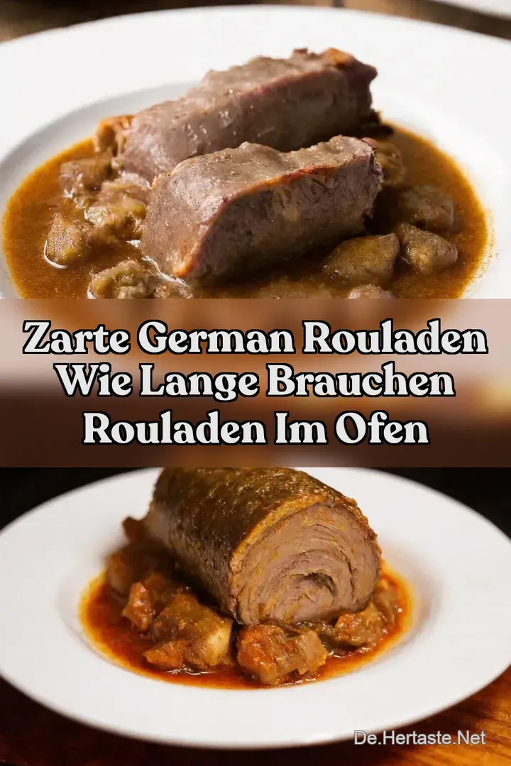 Zarte German Rouladen Wie lange brauchen Rouladen im Ofen