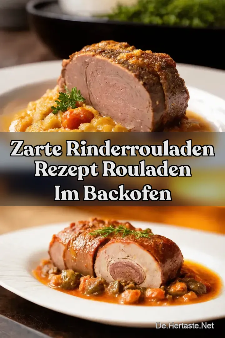 Zarte Rinderrouladen Rezept Rouladen im Backofen