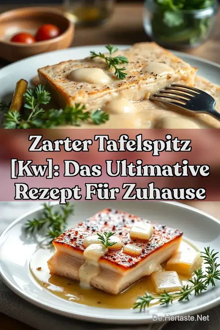 Zarter Tafelspitz [kw]: Das Ultimative Rezept f&uuml;r Zuhause