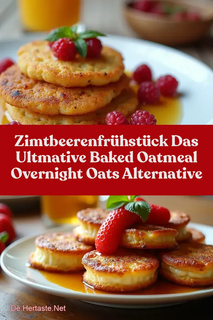 ZimtBeerenFr&uuml;hst&uuml;ck Das Ultmative Baked Oatmeal Overnight Oats Alternative