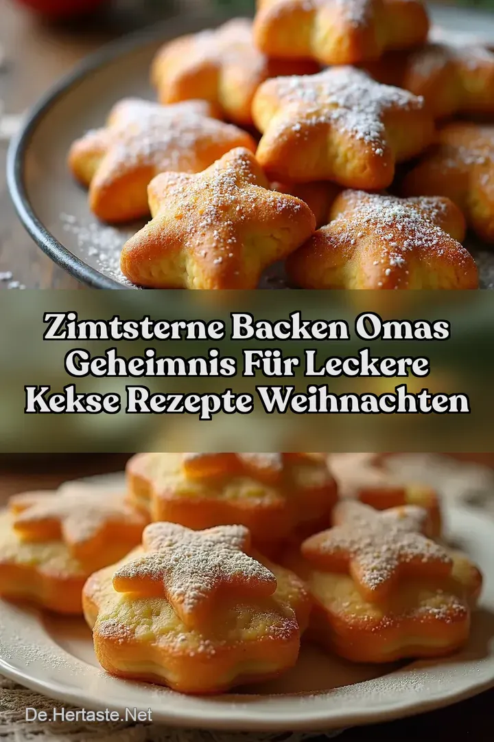 Zimtsterne Backen Omas Geheimnis f&uuml;r Leckere Kekse Rezepte Weihnachten