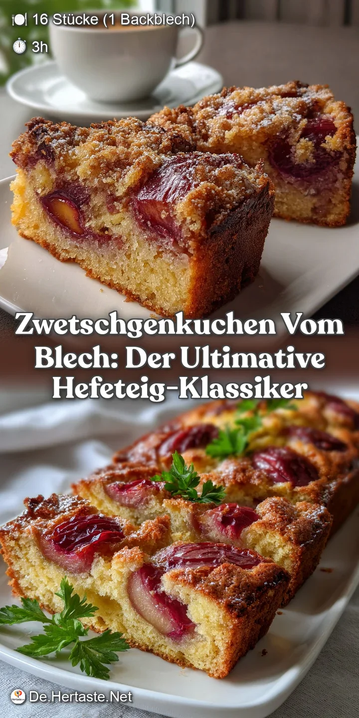 Zwetschgenkuchen vom Blech: Der ultimative Hefeteig-Klassiker