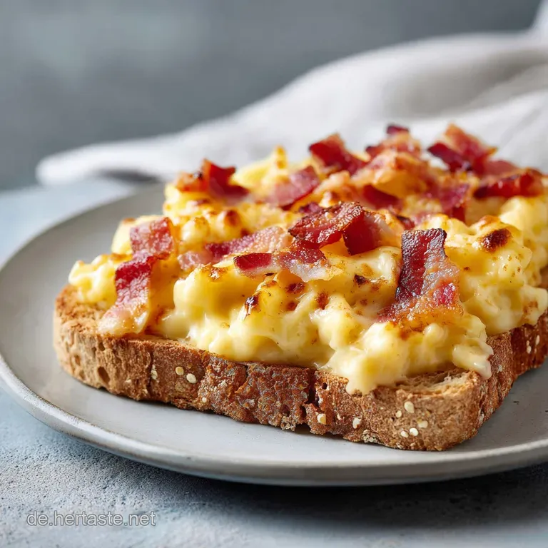 Knusprige Toast-Variationen auf einer wei&szlig;en Keramikplatte, garniert mit frischen Kr&auml;utern und bunten Toppings.