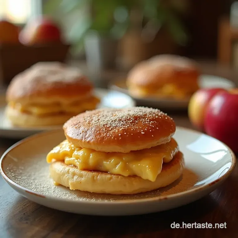 Apfelzimttraum in Fett Und Flausch Die Gef&uuml;llten Krapfen presentation