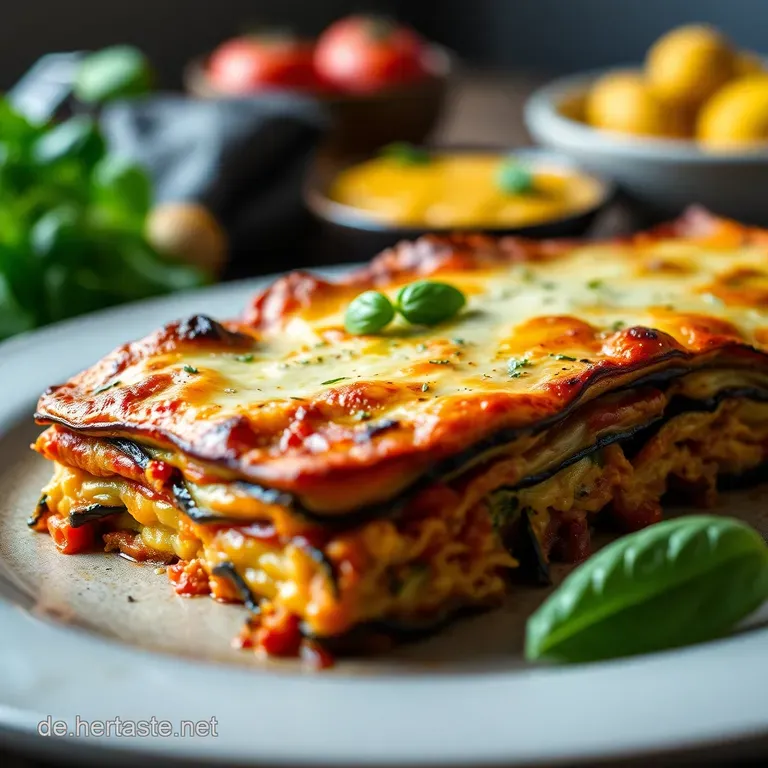 Auberginen-Lasagne: Der Mediterrane Genuss presentation