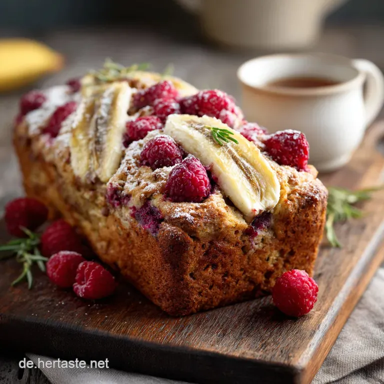 Bananenbrot mit Himbeeren: Der saftige Wohlf&uuml;hl-Klassiker mit fruchtiger Note