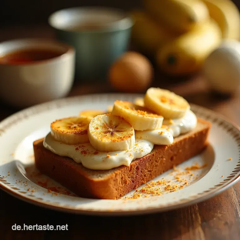 Bananenbrottr&auml;umerei Mit Zimtwirbel presentation